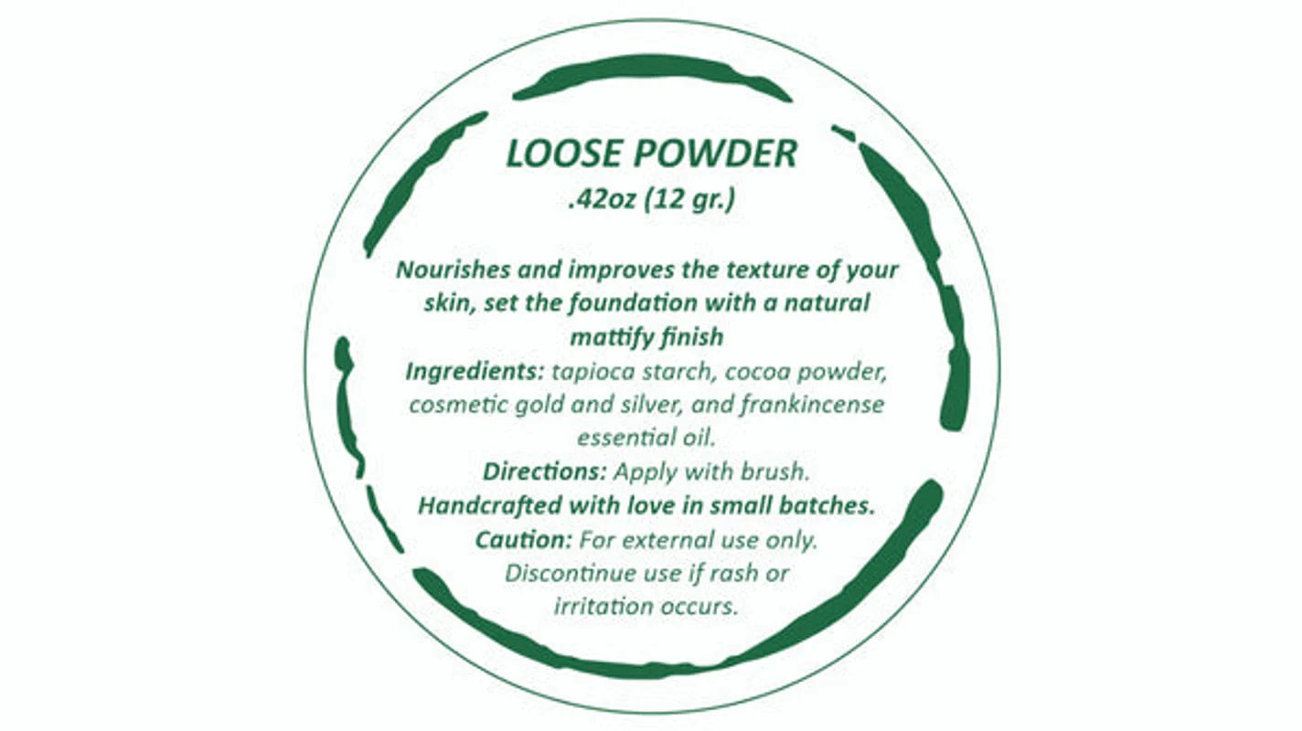 All-Natural Bronzer Loose Powder. Eco-Friendly