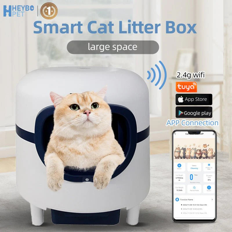 HEYBO Stylish Litter Box Cat Supplies with Smart Sensor