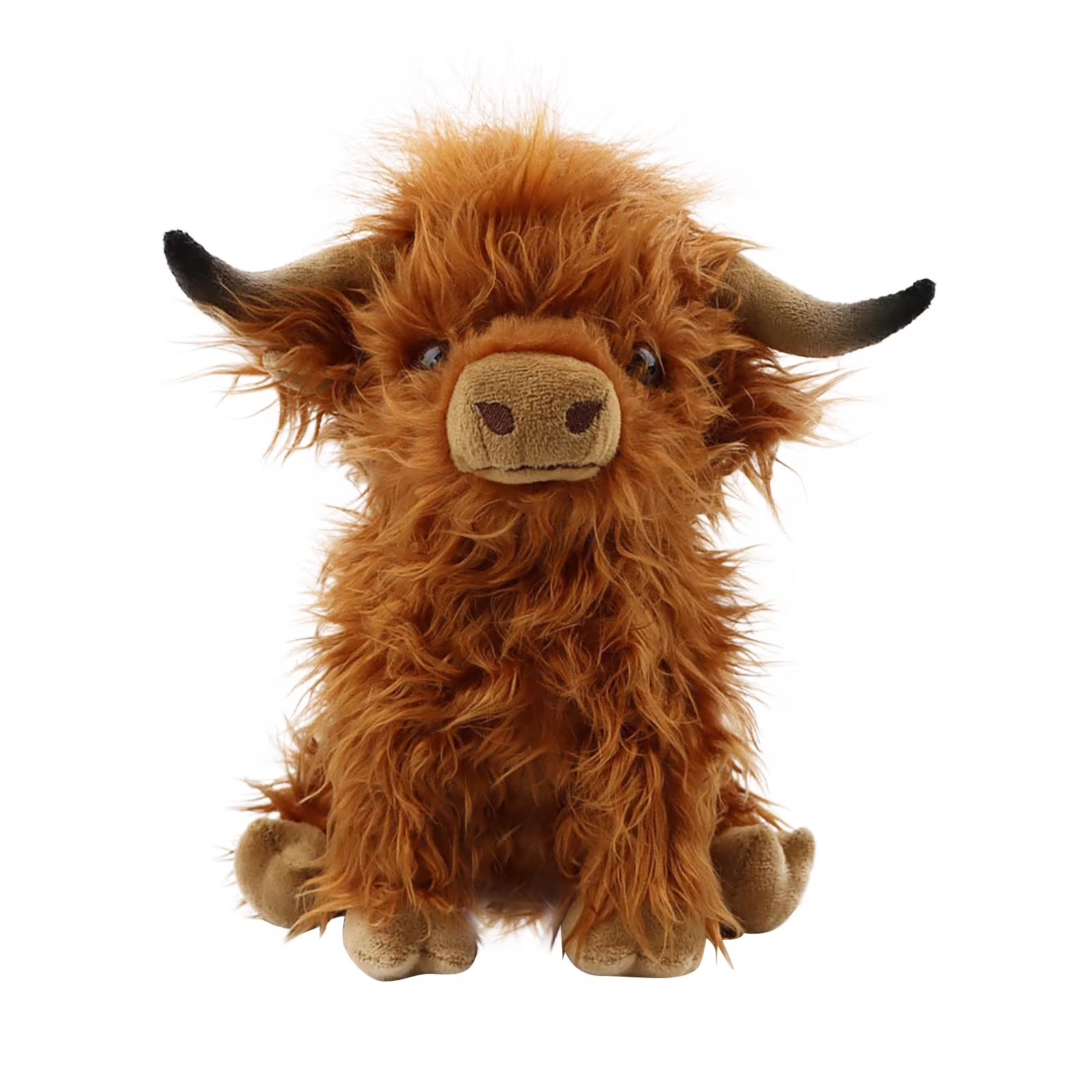 Cute Scottish Highland Cow Plush – Baby Cattle Stuffed Animal Toy for Kids & Collectors
