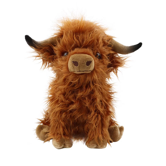 Cute Scottish Highland Cow Plush – Baby Cattle Stuffed Animal Toy for Kids & Collectors