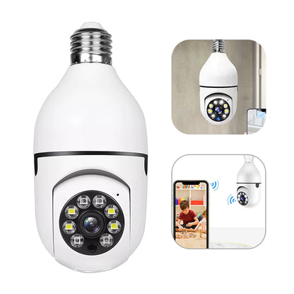 360° Light Bulb Security Camera | 1080P Wi-Fi IP E27 Smart Home Night Vision