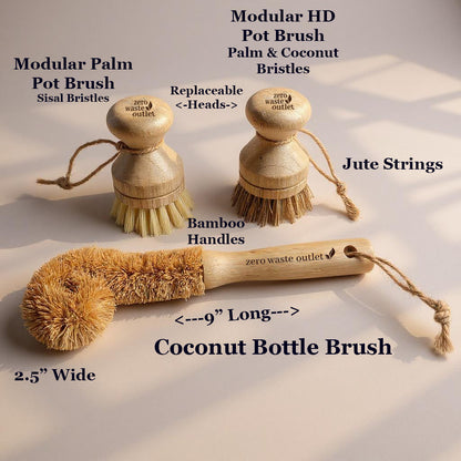 3-Piece Sink Brush Set