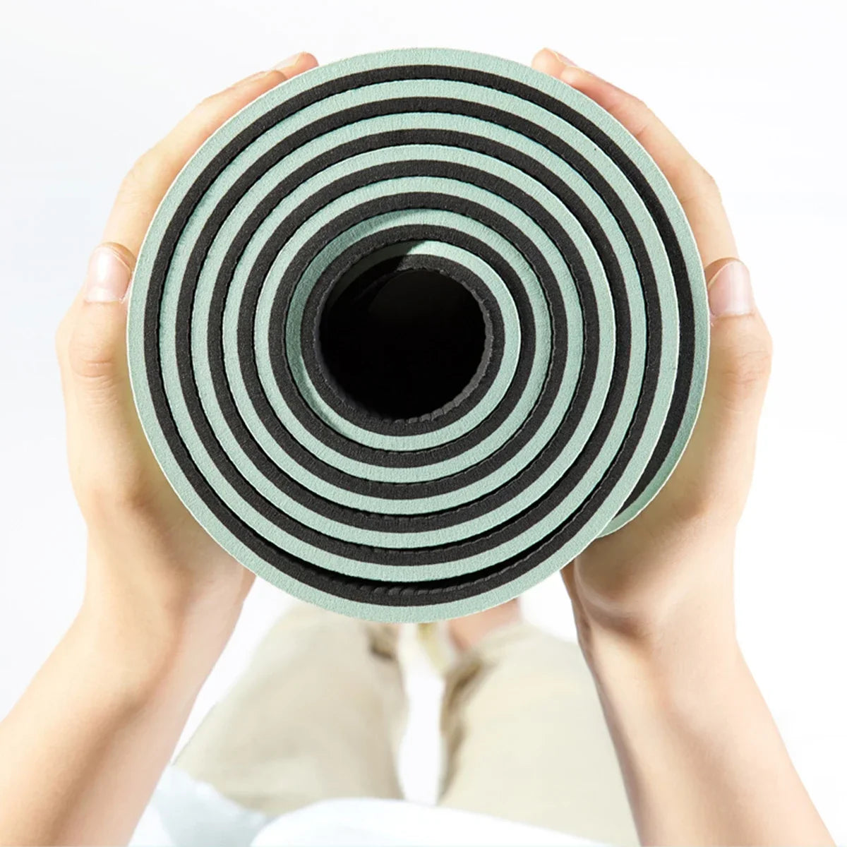 Yoga Mat Non Slip, Pilates Fitness Mats, Eco Friendly, Anti-Tear 1/4" Thick Yoga Mats for Women, Exercise Mats for Home Workout with Carrying Sling and Storage Bag