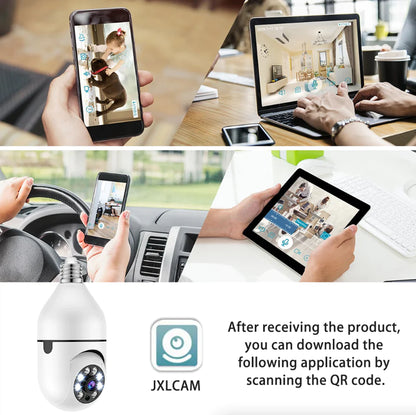 360° Light Bulb Security Camera | 1080P Wi-Fi IP E27 Smart Home Night Vision