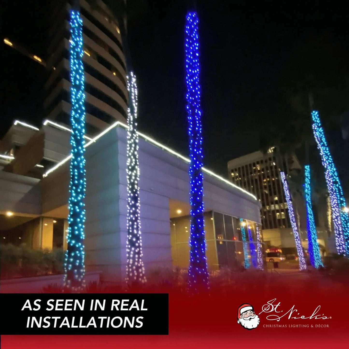 LED Mini Lights 5MM Cool White Twinkle Green Wire  6" Spacing