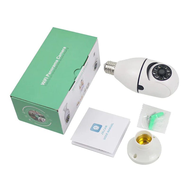 360° Light Bulb Security Camera | 1080P Wi-Fi IP E27 Smart Home Night Vision