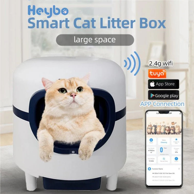 HEYBO Stylish Litter Box Cat Supplies with Smart Sensor