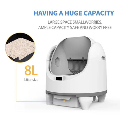 Smart Self-Cleaning Cat Litter Box - Automatic Odor Control by HEYBO