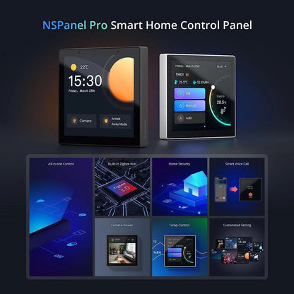 SONOFF NSPanel Pro All‑in‑One Control Center — Zigbee Gateway, Thermostat, Energy Monitoring, Intercom
