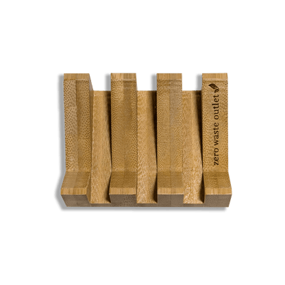 Angled Bamboo Soap Dish