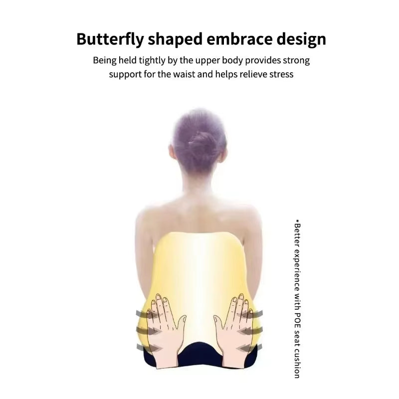 New Lumbar Back Cushion with Memory Foam for Car Office Gaming Chairs & Postpartum Pain Relief Pillow