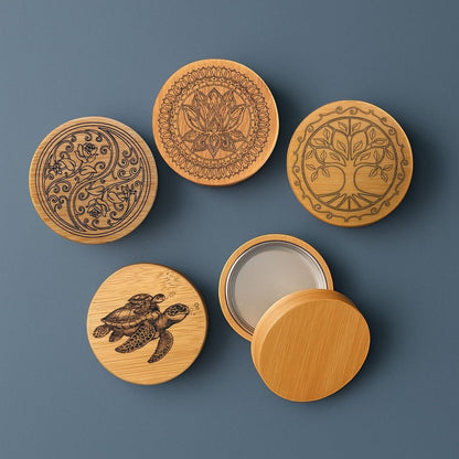Bamboo Travel Tin for Zero Waste Bars & Tooth Tabs