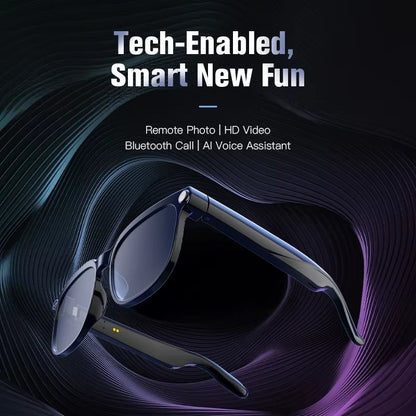 1080p HD Smart Glasses (Photos, Smart Assistant AI, Translation, Video Recording, Smart Touch, IP65 Waterproof) 