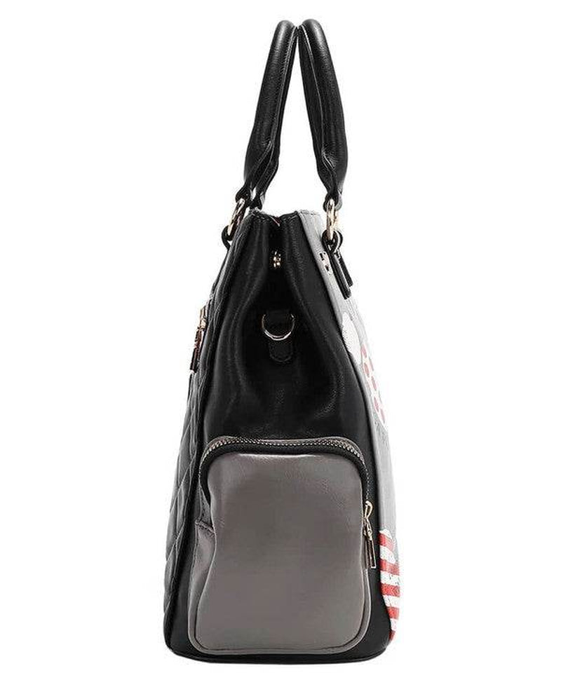 Nicole Lee USA Eco-Leather Handbag with Side Pockets